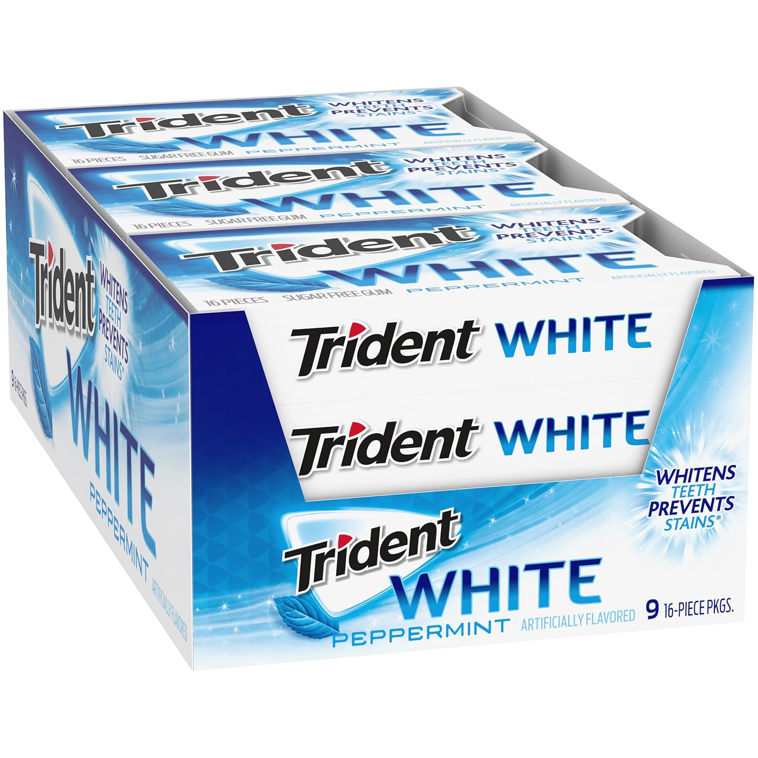 Trident White Chewing Gum – After-School Snack Drawer Pick for Active Kids, Bulk Variety Pack
