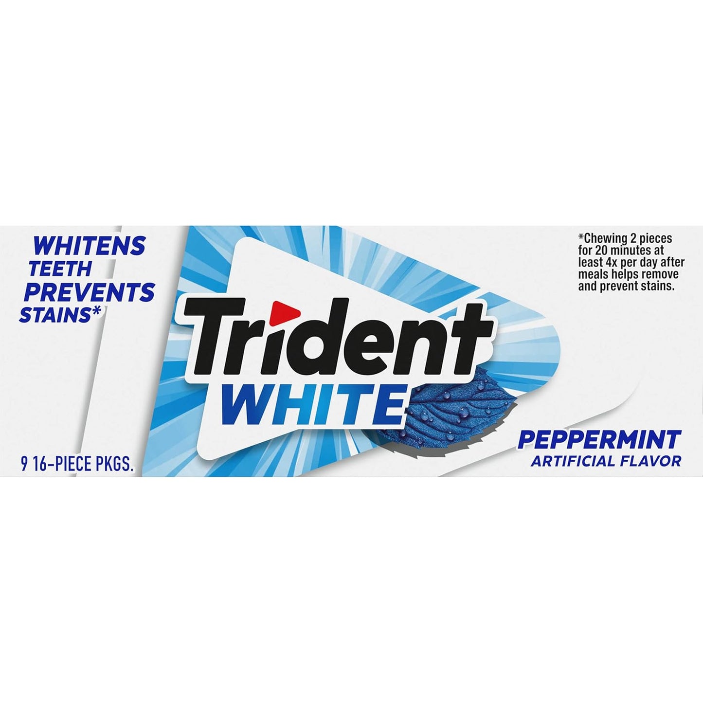 Trident White Chewing Gum – After-School Snack Drawer Pick for Active Kids, Bulk Variety Pack
