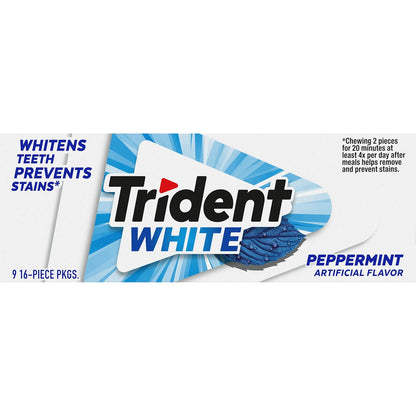 Trident White Chewing Gum – After-School Snack Drawer Pick for Active Kids, Bulk Variety Pack