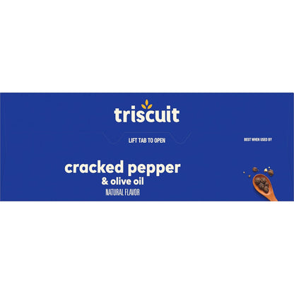 Triscuit Cracked Pepper & Olive Oil Crackers – 2-Pack for Stocking the Pantry and Party Buffets