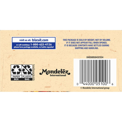 Triscuit Hint of Sea Salt Whole Grain Crackers – Simple Clean-Label Snack for Intentional Snack Boards