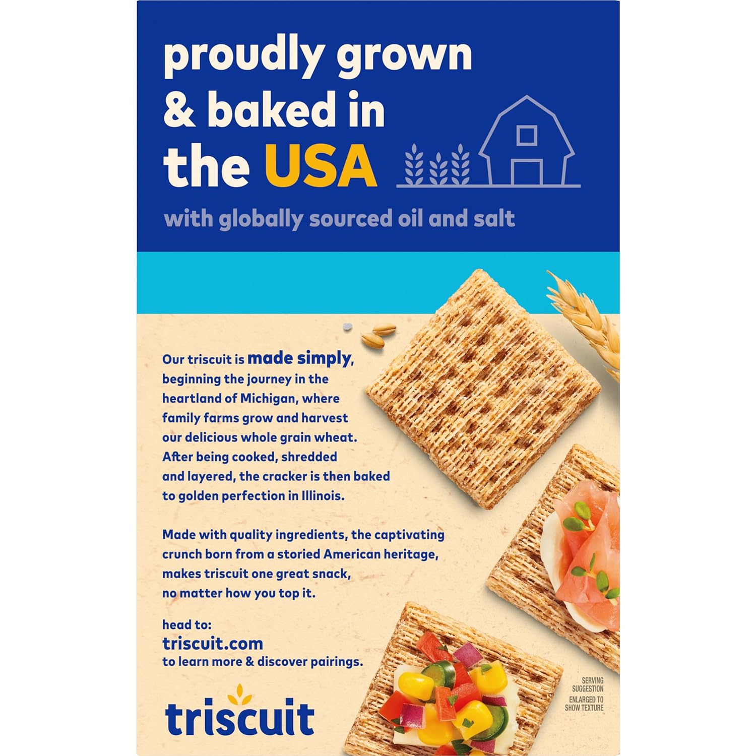 Triscuit Hint of Sea Salt Whole Grain Crackers – Simple Clean-Label Snack for Intentional Snack Boards