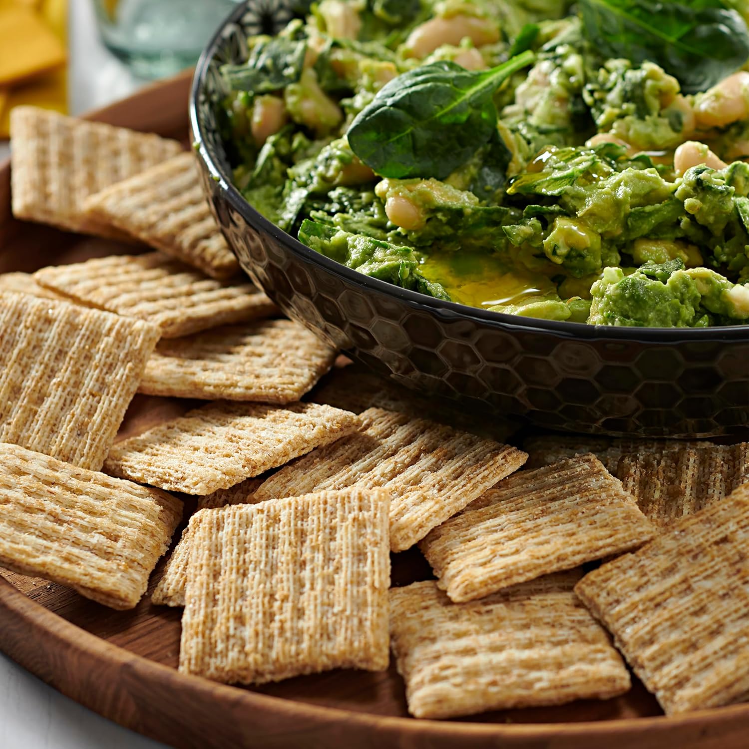 Triscuit Hint of Sea Salt Whole Grain Crackers – Simple Clean-Label Snack for Intentional Snack Boards