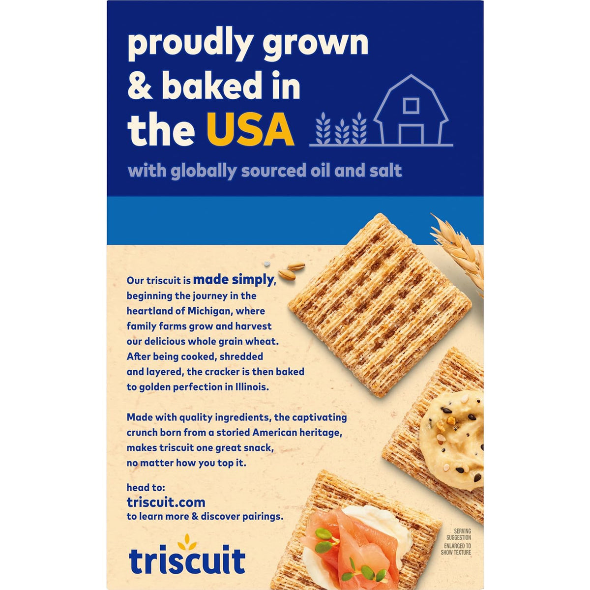 Triscuit Original Whole Grain Wheat Crackers – Simple Whole Wheat Cracker for Clean Counter Snack Storage