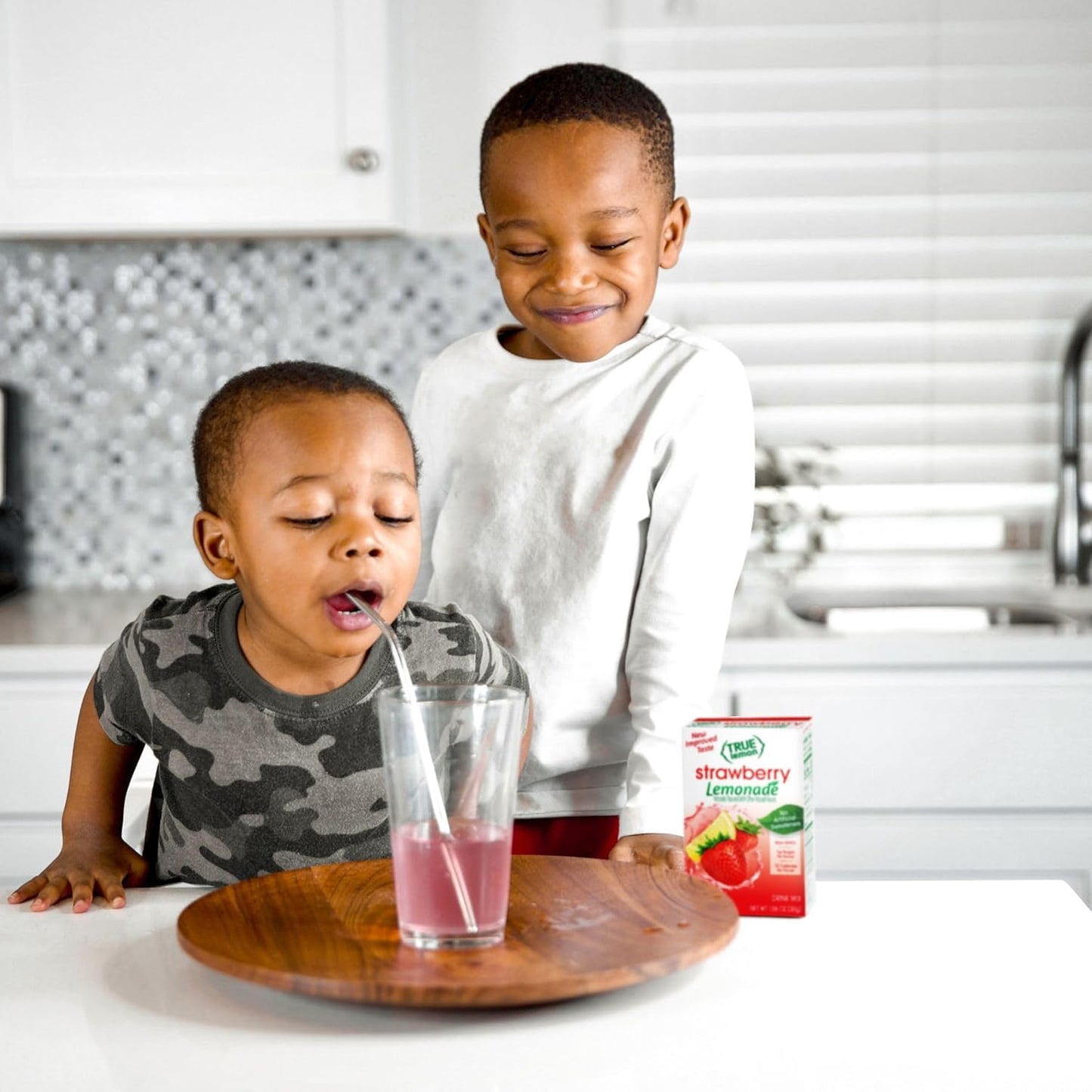 True Citrus True Lemon Strawberry Lemonade Water Enhancer – Office Friendly Low-Calorie Focus Drink