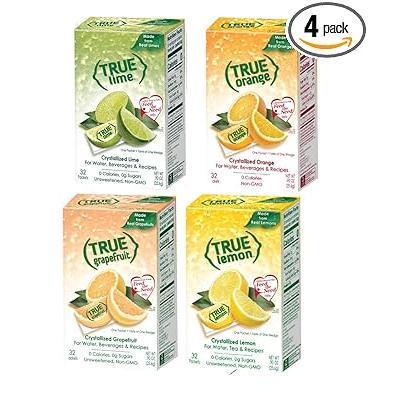 TRUE LEMON Water Enhancer Bulk Dispenser – Neutral-Toned Lemon Drink Mix for Intentional Pantry Storage