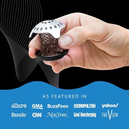 TubShroom Ultra Stainless Steel – Thoughtful Bathroom Gift for Mom, Bathtub Drain Hair Catcher