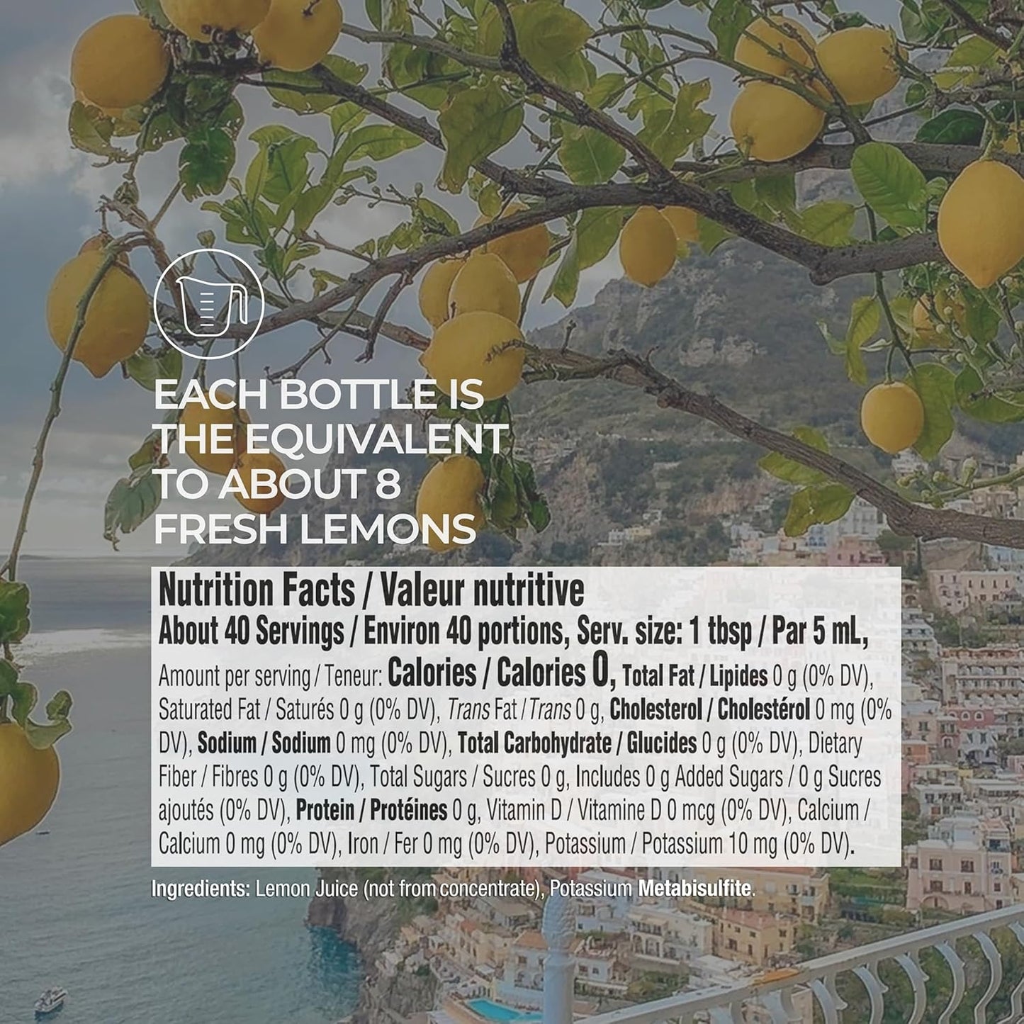 Tuscanini 100% Sicilian Lemon Juice – Elegant Hostess Gift for Dinner Party Lovers, Kosher Certified for Every Occasion