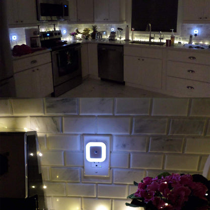 Uigos Night Light 6-Pack – Small Footprint Auto Sensor Plug-in Light for Intentional Clutter Free Homes