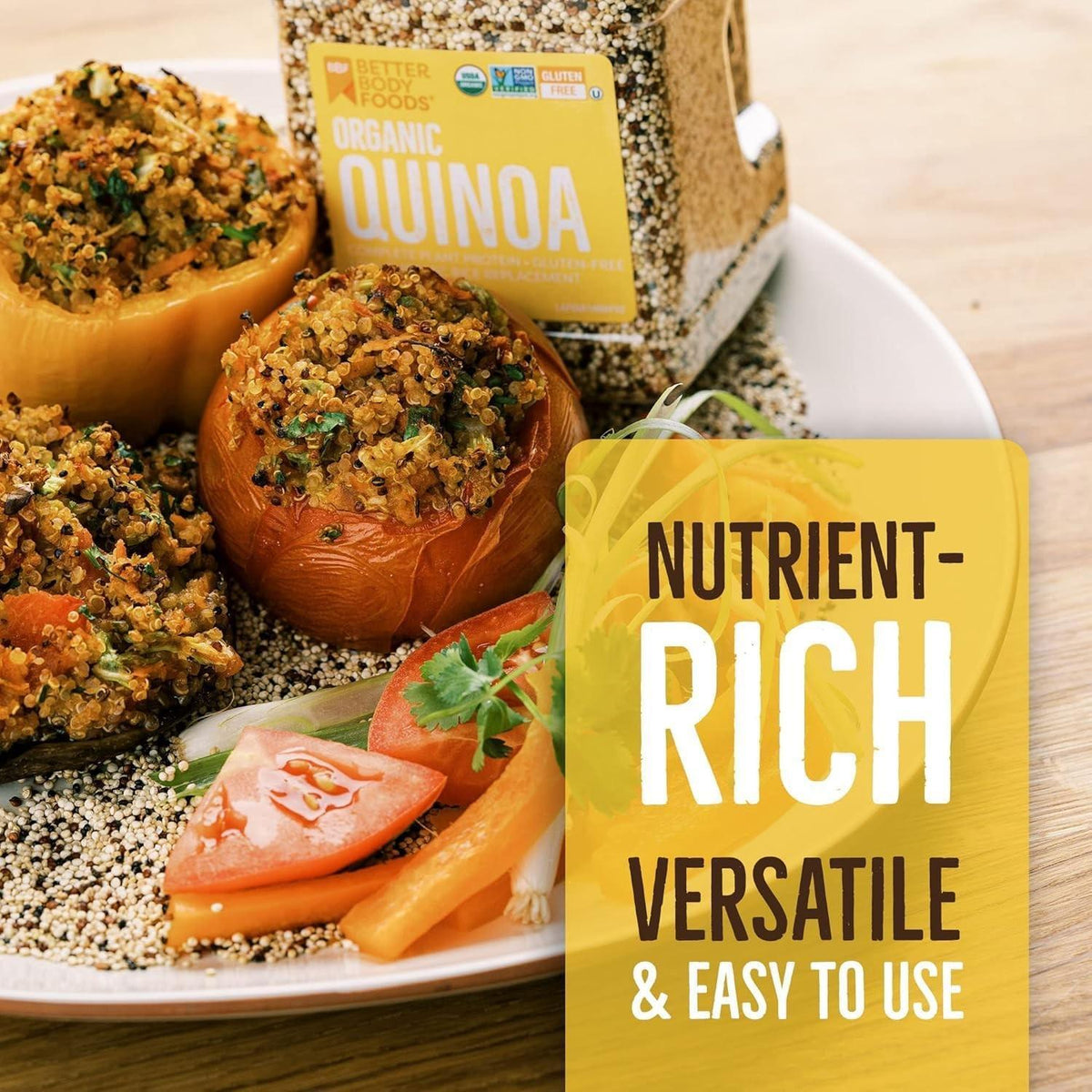 usda organic, gluten-free, non-gmo, kosher, and peanut-free certified