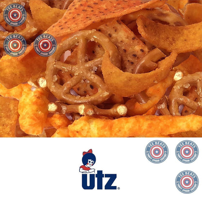 Utz Snack Variety Barrel 26 oz - Uncluttered Pantry Snack for Intentional Households and Quiet Hosting