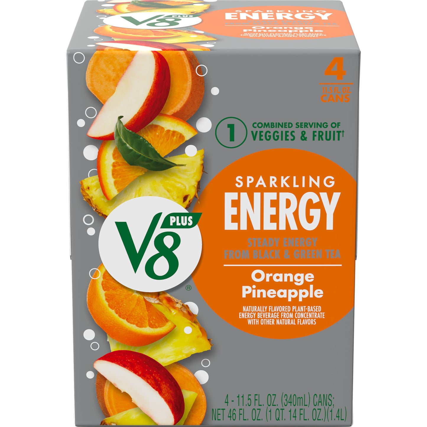 V8 +Energy Sparkling Black Cherry – On-the-Go Sparkling Energy for Post-Workout Recovery