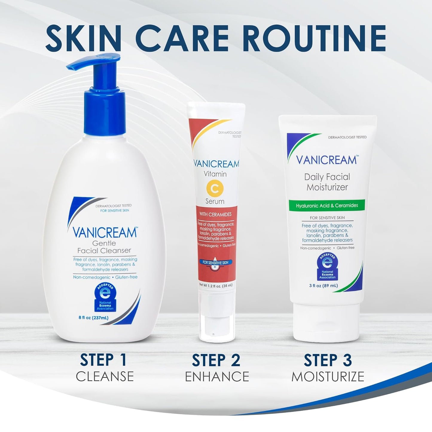 Vanicream Daily Facial Moisturizer with Ceramides and Hyaluronic Acid - Barrier Repair Hydration for Mindful Self-Care Routine