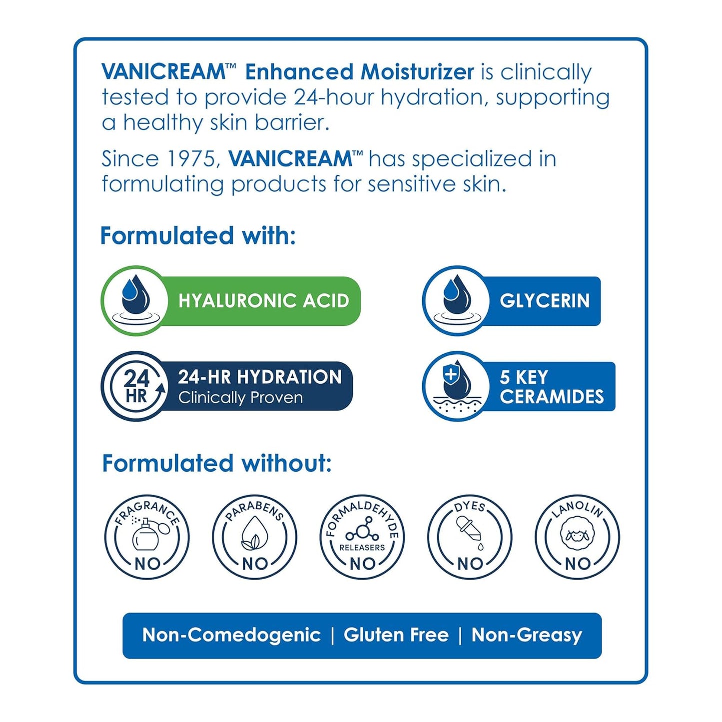 Vanicream Enhanced Moisturizer – One-Bottle Multi-Use Lotion for Clean Vanity and Capsule Skincare Routine