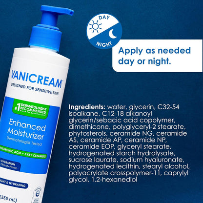 Vanicream Enhanced Moisturizer – One-Bottle Multi-Use Lotion for Clean Vanity and Capsule Skincare Routine