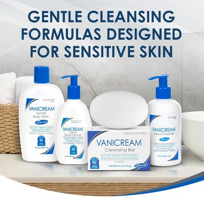 Vanicream Liquid Cleanser – Thoughtful Sensitive Skin Care Gift for Her, Fragrance-Free Daily Wash Set