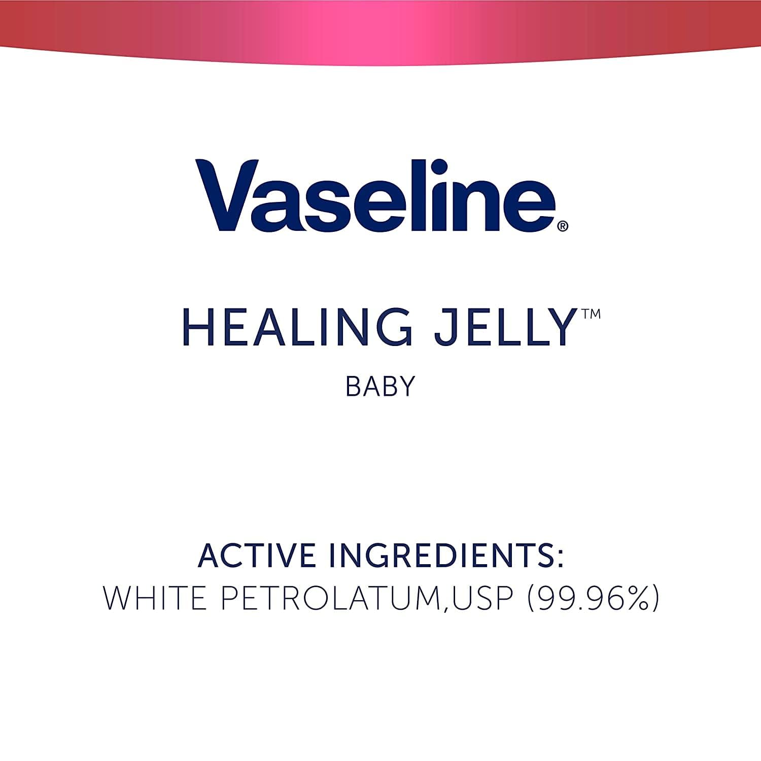 Vaseline Baby Jelly 13 oz 4 Count Bundle – Welcome Newborn Gift for Baby Shower Celebration Tables