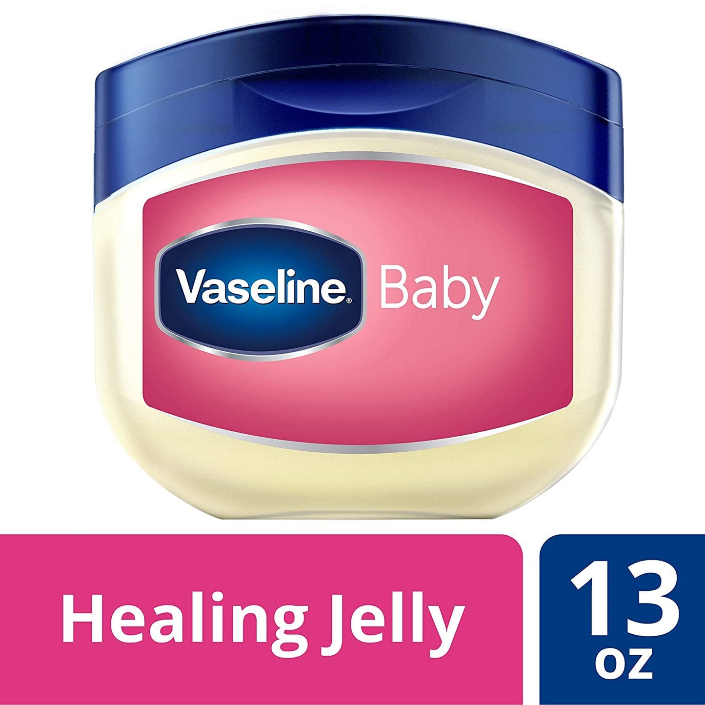 Vaseline Baby Jelly 13 oz 4 Count Bundle – Welcome Newborn Gift for Baby Shower Celebration Tables