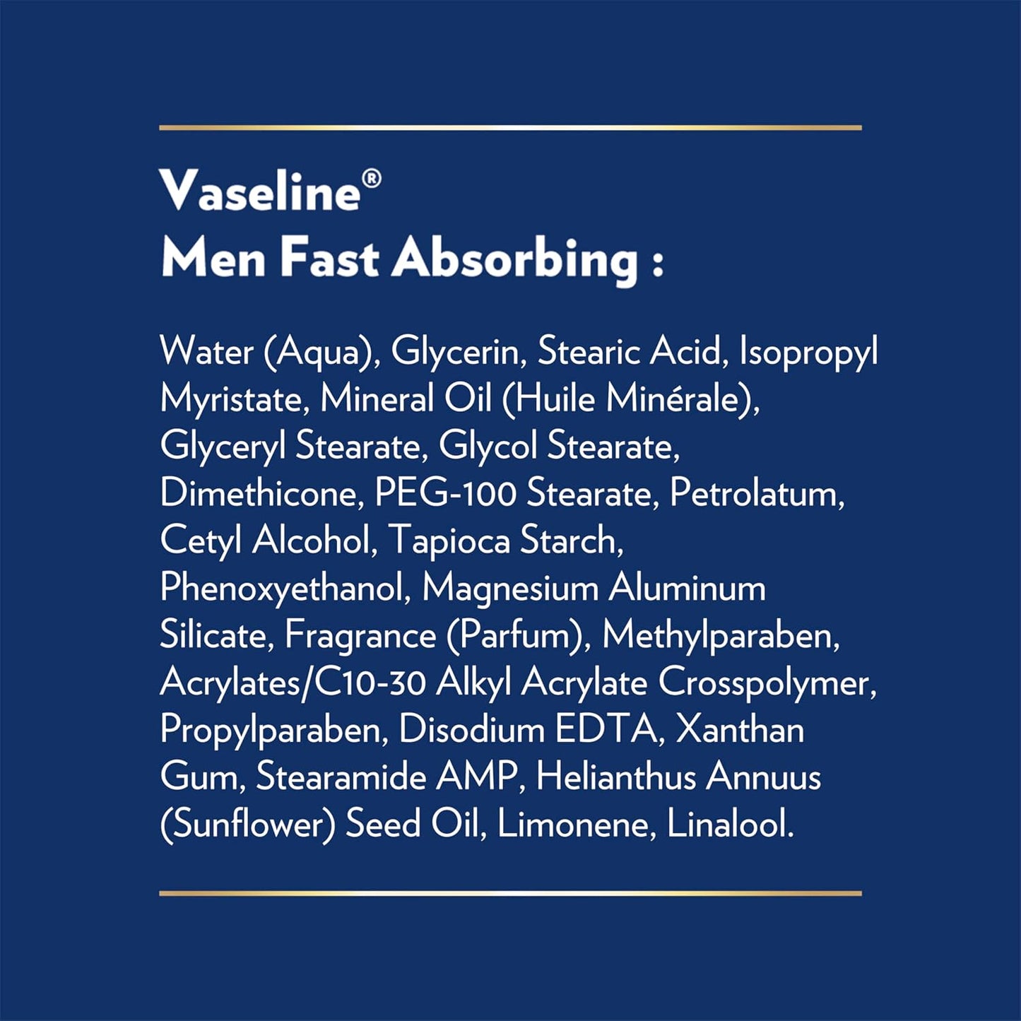 Vaseline Men's Hand & Body Lotion – All-in-One Unisex Lotion to Replace Multiple Bottles, Clean Non-Greasy Daily Moisturizer