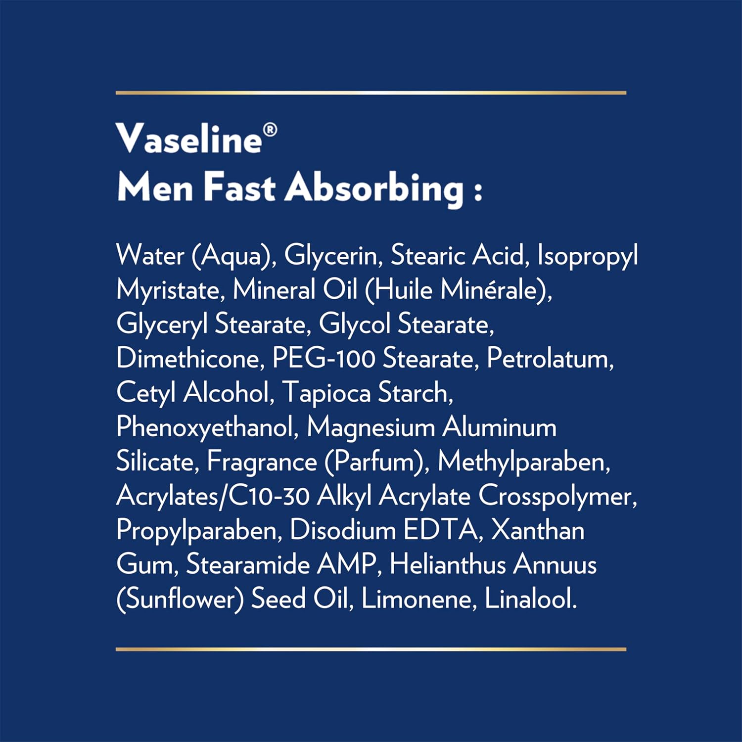 Vaseline Men's Hand & Body Lotion – All-in-One Unisex Lotion to Replace Multiple Bottles, Clean Non-Greasy Daily Moisturizer