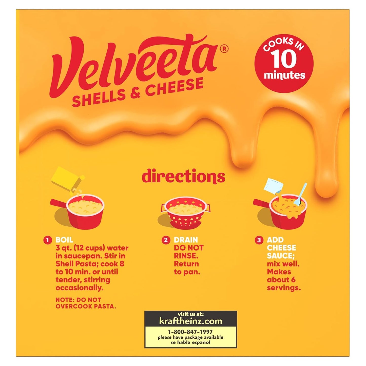 Velveeta Shells & Cheese Original Shell Pasta 24 oz – Easy Microwave Bowl Lunch for the Office Break Room