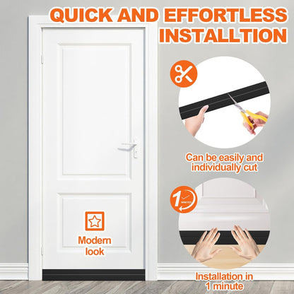 VibraGate Weather Stripping Door Seal – Calm Home Office Focus Strip, Eliminate Distracting Hallway Noise