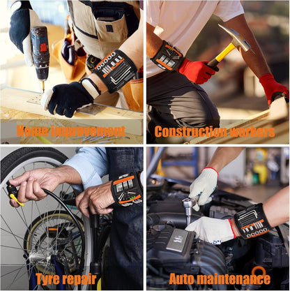 WEARXI Magnetic Tool Wristband – Safer Fastener Handling for Older Adults, Gentle No-Pinch Wrist Strap for Limited Dexterity