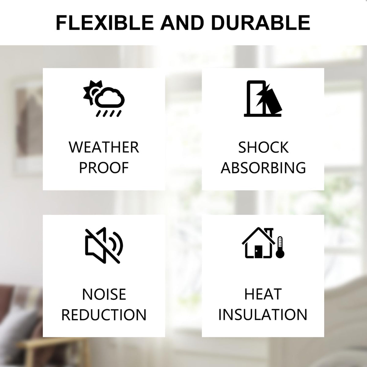 Weather Stripping Heavy Duty Seal – Patio Door Weatherproofing, Extreme Temperature Foam Strip