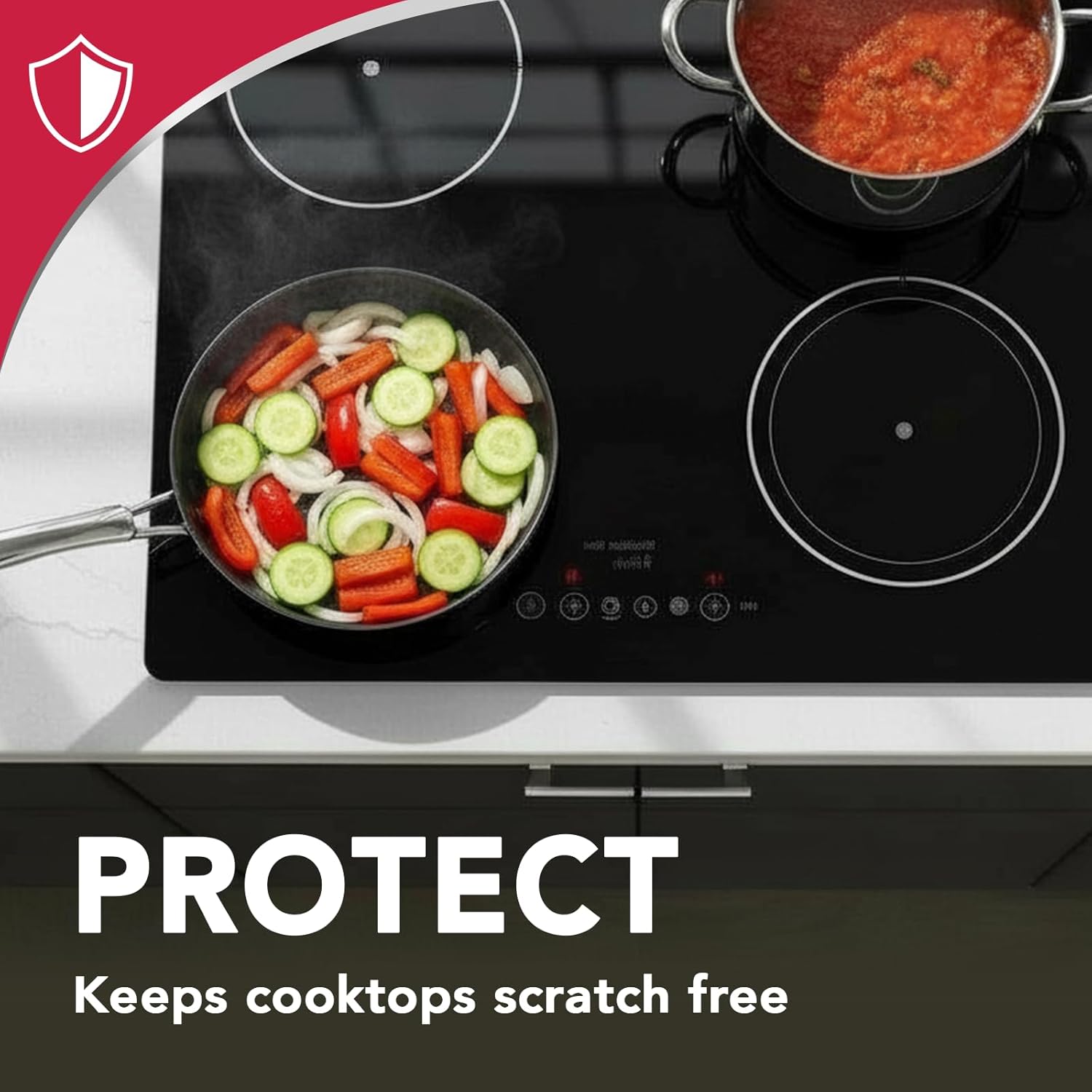 Weiman Ceramic and Glass Cooktop Cleaner – One-Step Polish for a Clean, Clutter-Free Countertop