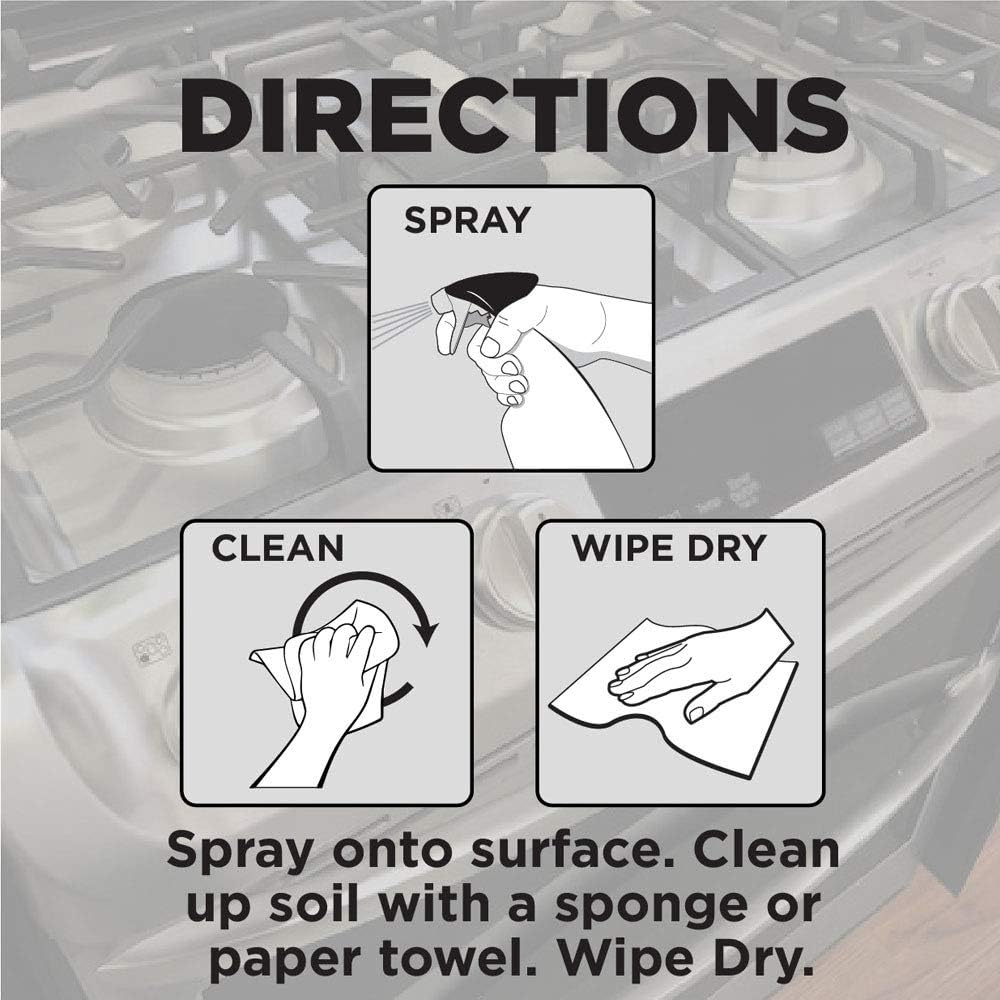 Weiman Gas Range Cleaner and Degreaser – Fume-Free Heavy Duty Degreaser for Family Kitchens, Removes Baked-On Grease