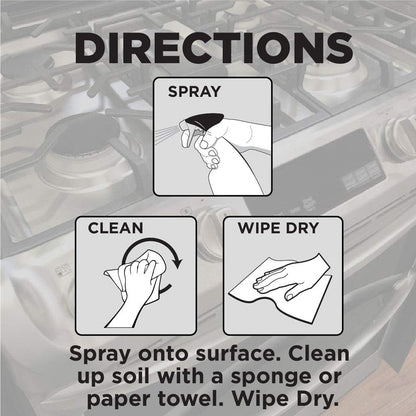 Weiman Gas Range Cleaner and Degreaser – Fume-Free Heavy Duty Degreaser for Family Kitchens, Removes Baked-On Grease