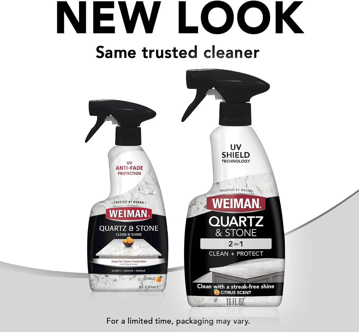 Weiman Quartz Countertop Cleaner and Polish for Bathroom Vanity and Butler's Pantry, pH Neutral Shine with Microfiber Towel