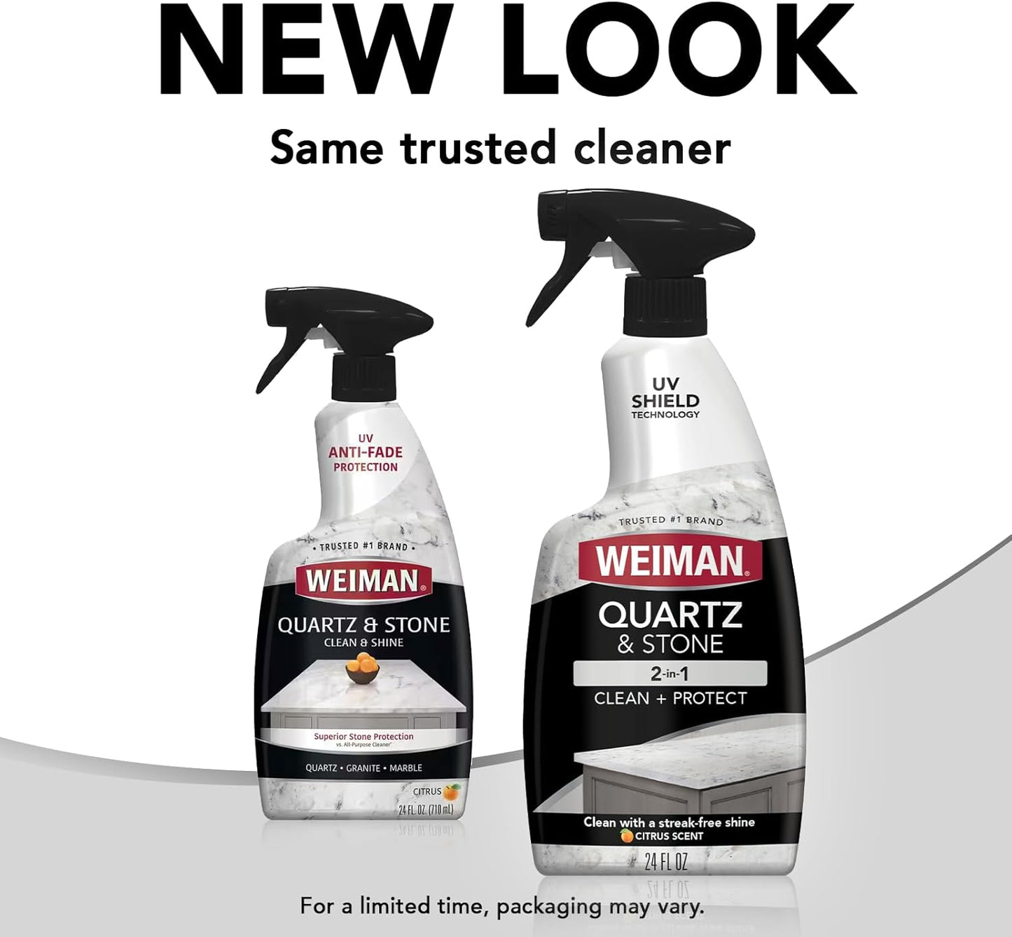 Weiman Quartz Countertop Cleaner and Polish – Restores Luster to Designer Stone Surfaces and Bathroom Vanities