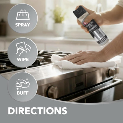 Weiman Stainless Steel Cleaner & Polish – Bedroom & Pantry Decor-Grade Polish