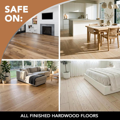 Weiman Wood Floor Polish and Restorer 3PC Bundle - Simple One-Step Hardwood Floor Refresh, No Extra Products Required