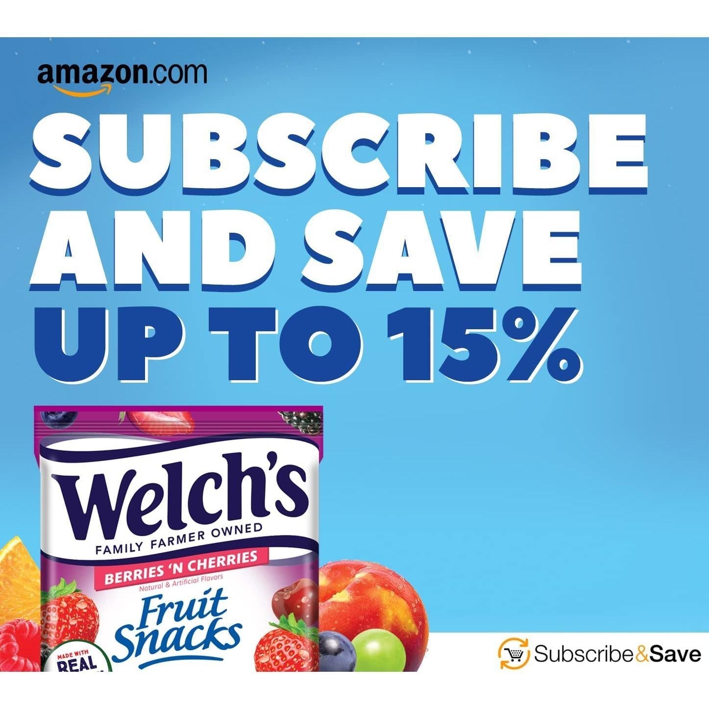 Welch's Fruit Snacks Berries 'N Cherries – Motorcycle and Road Trip Snack, Bulk 40-Pack of Portable 0.8 oz Bags