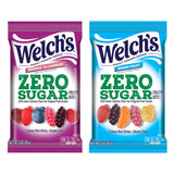 Welch's Zero Sugar Fruity Bites – Portable Snack for Road Trips, Single-Serve 3 oz Pouches Mixed Fruit & Berries 'N Cherries