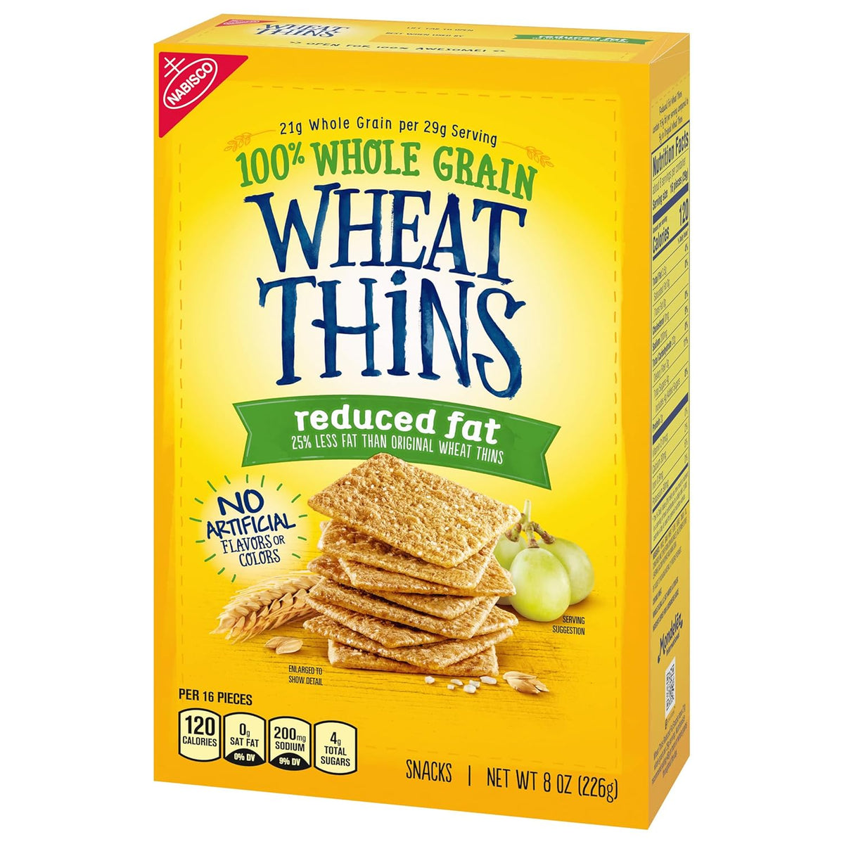 Wheat Thins Reduced Fat Snacks – Durable Dipping Cracker for Camping and Picnics