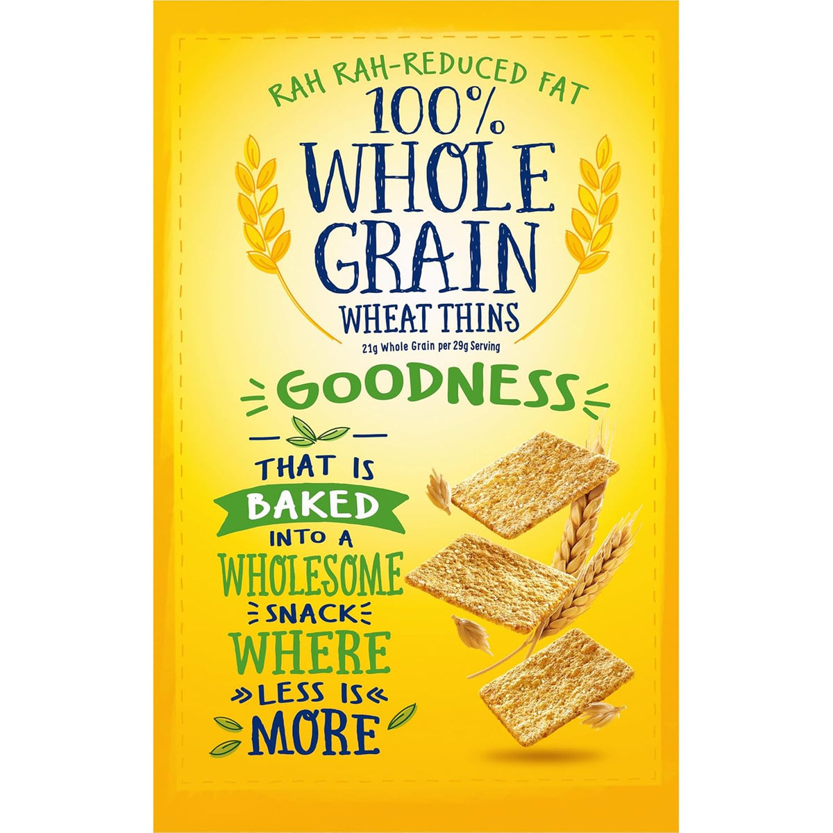 Wheat Thins Reduced Fat Snacks – Durable Dipping Cracker for Camping and Picnics