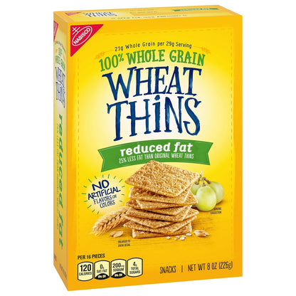 Wheat Thins Reduced Fat Snacks – Durable Dipping Cracker for Camping and Picnics