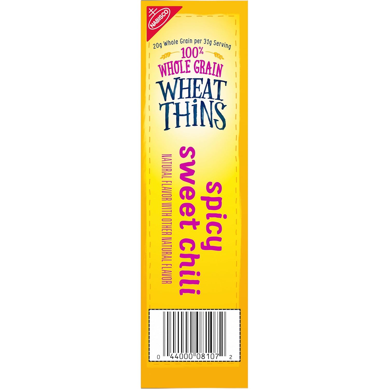Wheat Thins Spicy Sweet Chili Crackers – Durable Boxed Snack for Potlucks, Open-Air Entertaining, and Tailgate Spreads, 8.5 oz