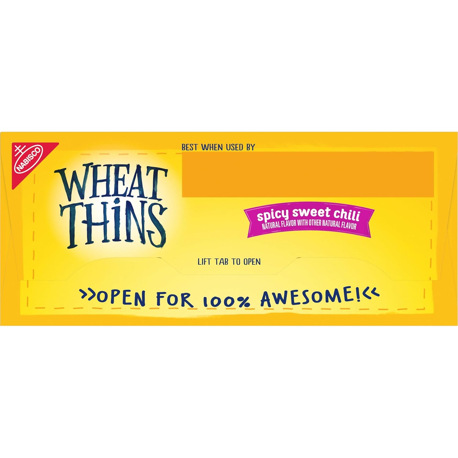 Wheat Thins Spicy Sweet Chili Crackers – Durable Boxed Snack for Potlucks, Open-Air Entertaining, and Tailgate Spreads, 8.5 oz