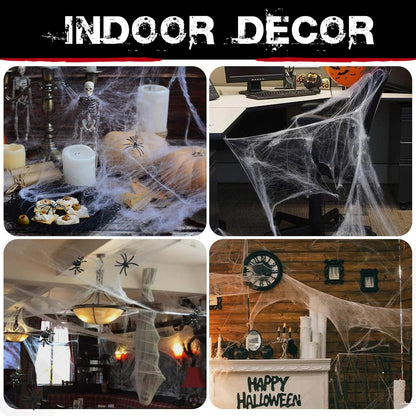 white cobweb color designed to mimic aged, abandoned-house cobwebs