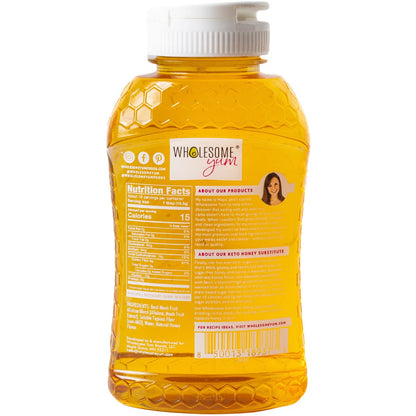 Wholesome Yum Cinnamon Zero Sugar Honey Alternative – One Ingredient Clean Label Sweetener for Clutter Free Pantries