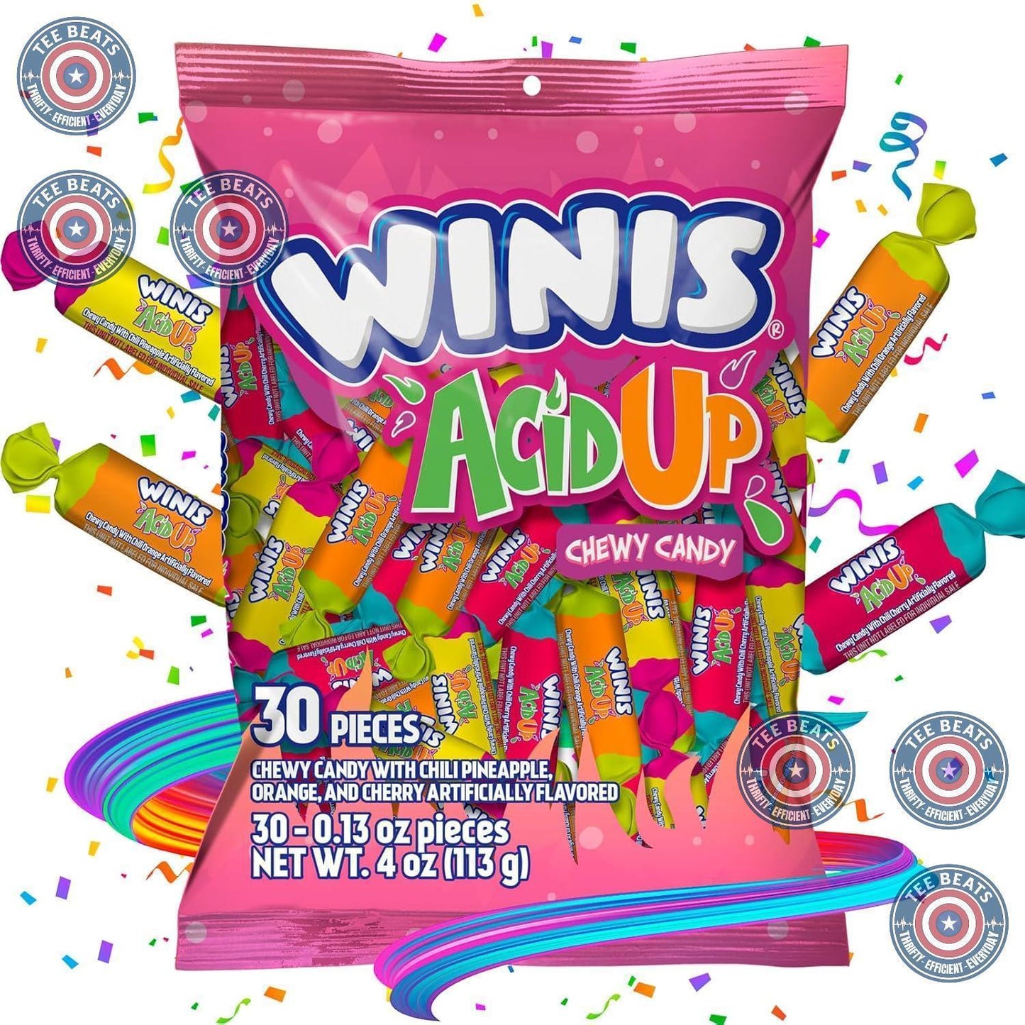 Winis Individually Wrapped Mexican Taffy – No Peanut, No Tree Nut, Cross-Contamination Safe Candy for School
