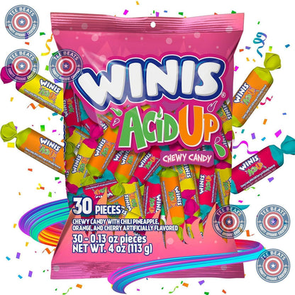 Winis Individually Wrapped Mexican Taffy – No Peanut, No Tree Nut, Cross-Contamination Safe Candy for School