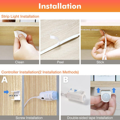 WOBANE Slim 12V Light Strip – Understated Warm White Accent for Clutter-Free Kitchens and Closets