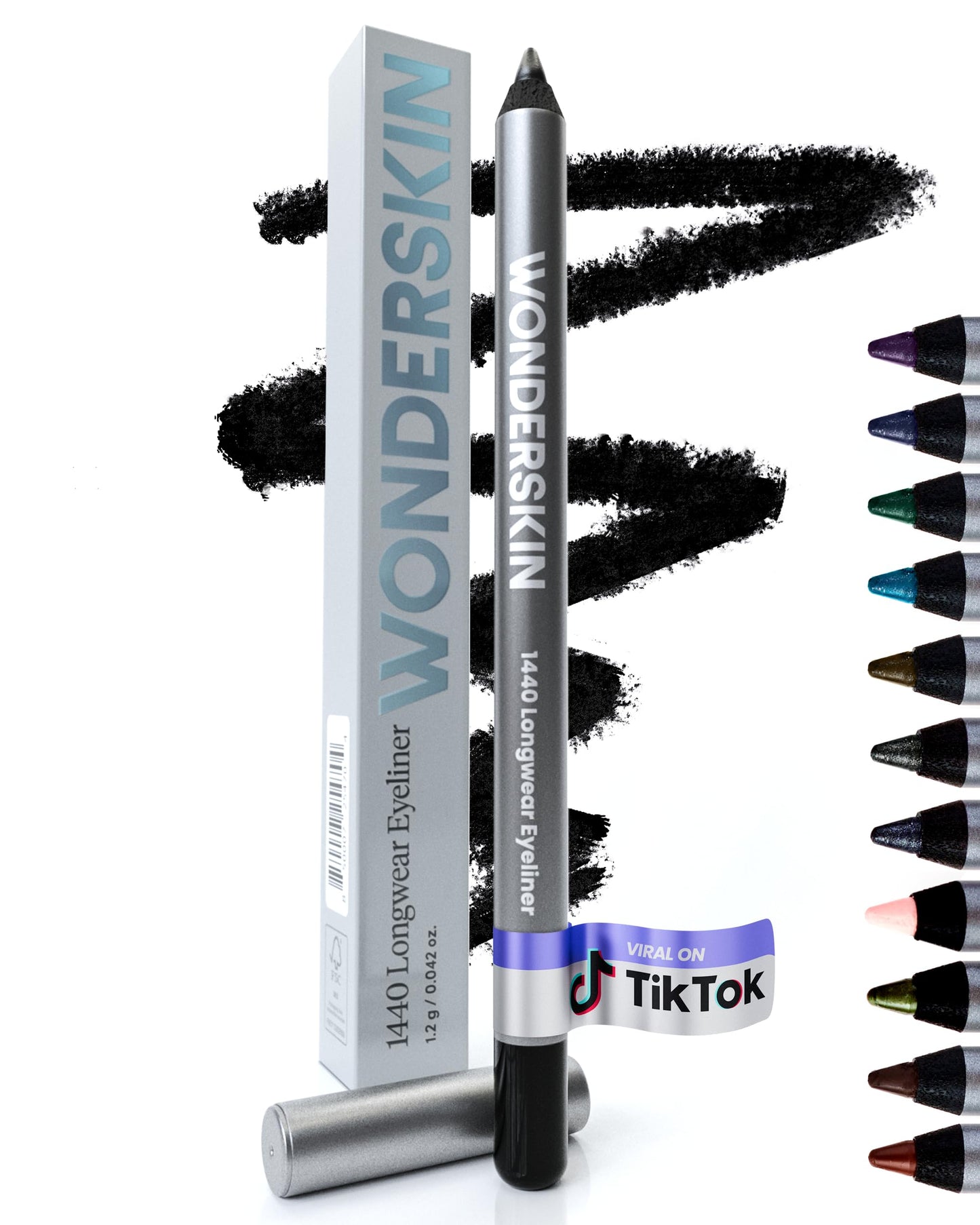 Wonderskin 1440 Eyeliner Pencil – Clean Beauty Ritual Companion, BHT-Free Cruelty-Free Eye Liner