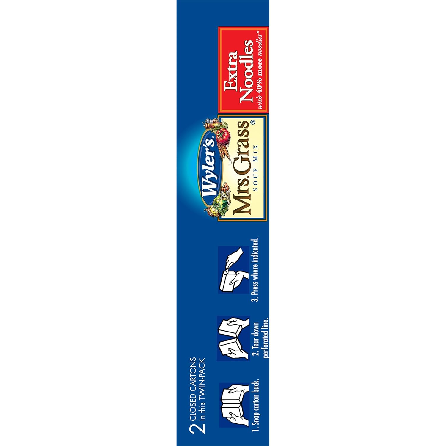 Wyler's Mrs. Grass Extra Noodles Soup Mix – Easy Side Dish for Sandwiches and Toast Nights