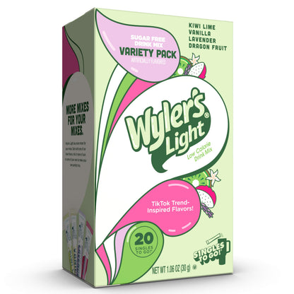 Wyler's Sugar-Free Water Flavoring – Single-Serve Hydration Packets for Shift Workers and Remote Employees